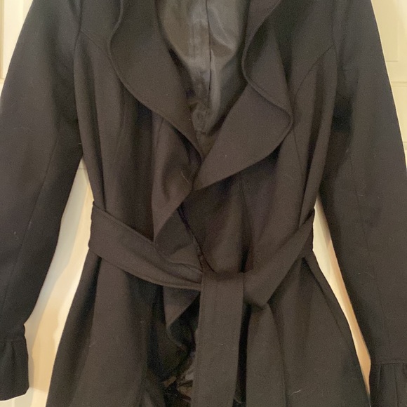 INC Ruffled Black Jacket - Picture 2 of 9